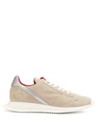 Matchesfashion.com Rick Owens - Vintage Runner Suede Trainers - Mens - Grey