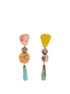 Matchesfashion.com Sonia Boyajian - Albuquerque Turquoise And Ceramic Earrings - Womens - Multi