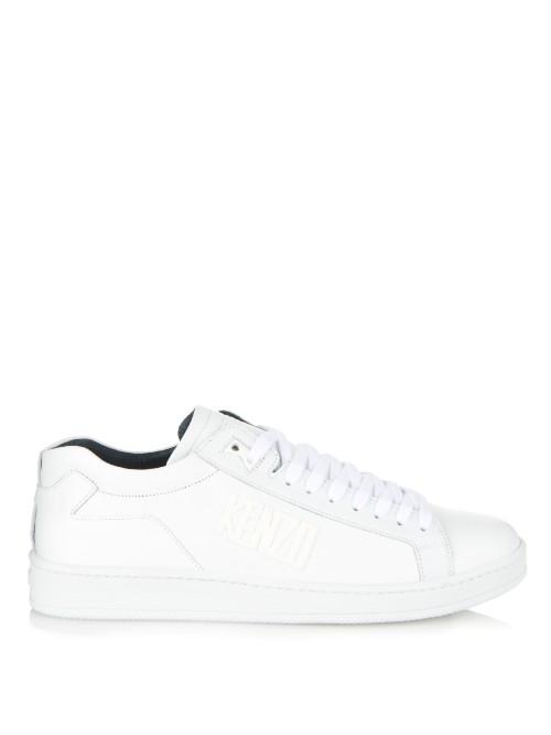 Kenzo Logo-detail Leather Trainers
