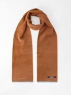 Jacquemus - L'echarpe Neve Logo-embroidered Scarf - Womens - Brown