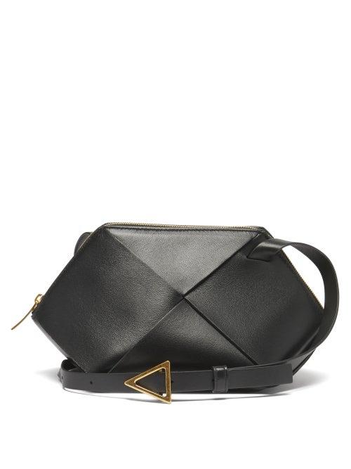 Ladies Bags Bottega Veneta - Pouch Small Grained-leather Cross-body Bag - Womens - Black