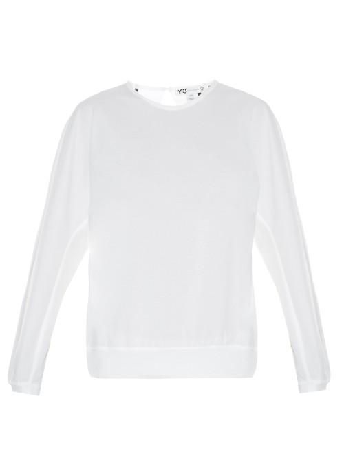 Y-3 Open-back Jersey Top