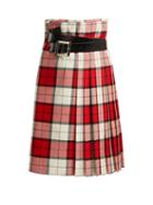 Matchesfashion.com Charles Jeffrey Loverboy - Wallace Tartan Wool Skirt - Womens - Red White