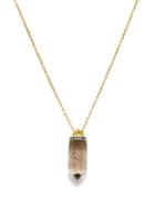 Noor Fares - Vara Diamond, Quartz & 18kt Gold Necklace - Womens - Green Multi