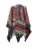 Matchesfashion.com Etro - Fringed Wool-blend Jacquard Shawl - Womens - Red Multi