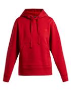 Matchesfashion.com Acne Studios - Ferris Face Hooded Cotton Sweatshirt - Womens - Red