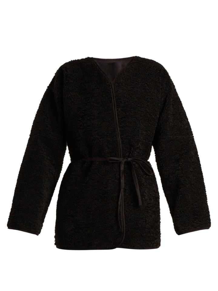 Velvet By Graham & Spencer Ofelia Reversible Wrap-style Faux-fur Jacket