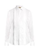 Burberry Double-cuff Pleated-bib Cotton Shirt