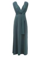 Matchesfashion.com Max Mara Beachwear - Nerone Dress - Womens - Dark Blue