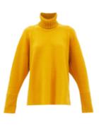 Proenza Schouler - Oversized Cashmere-blend Roll-neck Sweater - Womens - Yellow
