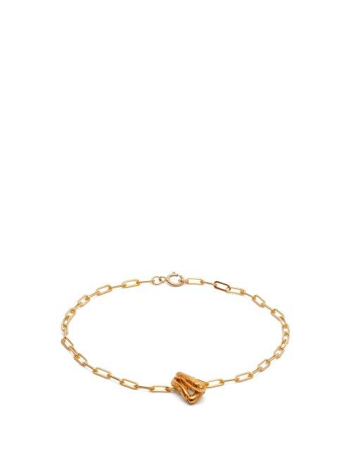 Matchesfashion.com Alighieri - Charm 24kt Gold Plated Anklet - Womens - Gold