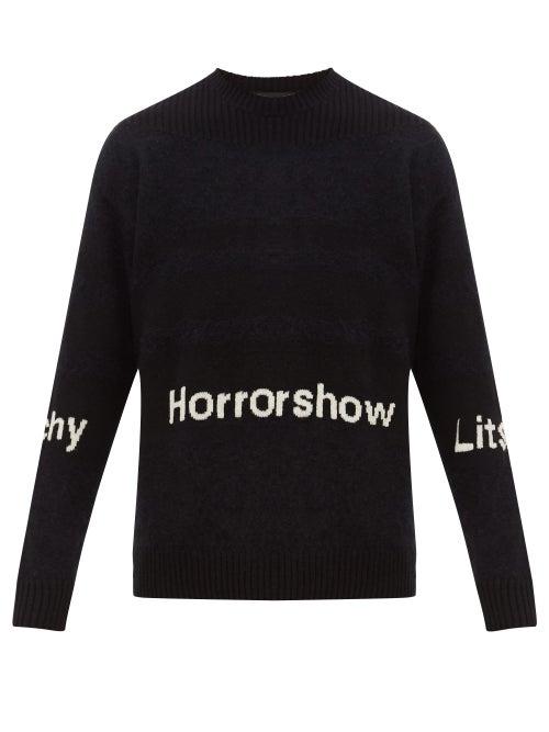 Matchesfashion.com Undercover - Horrorshow Wool Blend Sweater - Mens - Multi