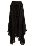Zimmermann Unbridled Silk-georgette Handkerchief-hem Skirt