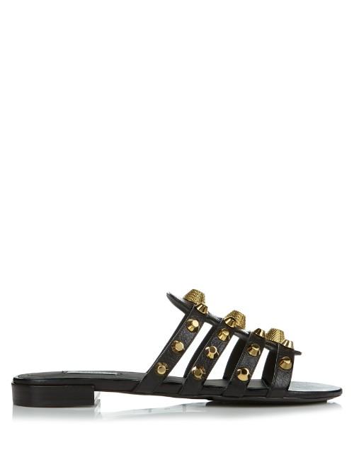 Balenciaga Giant Studded Leather Sandals