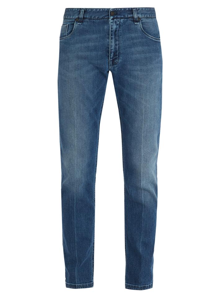 Fendi Mid-rise Slim-leg Jeans