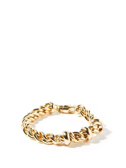 Matchesfashion.com Lauren Rubinski - Spiral-chain 14kt Gold Bracelet - Womens - Yellow Gold