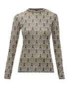 Matchesfashion.com Paco Rabanne - Geometric Metallic-jacquard Top - Womens - Multi