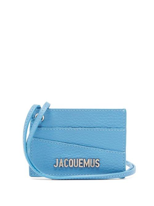 Matchesfashion.com Jacquemus - Leather Necklace Cardholder - Mens - Blue