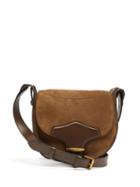Matchesfashion.com Isabel Marant - Bosty Suede And Leather Shoulder Bag - Womens - Khaki