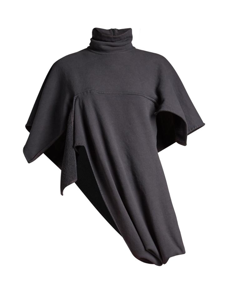 J.w.anderson Asymmetric High-collar Jersey Sweatshirt