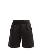 Matchesfashion.com E. Tautz - Wide-leg Denim Shorts - Mens - Black