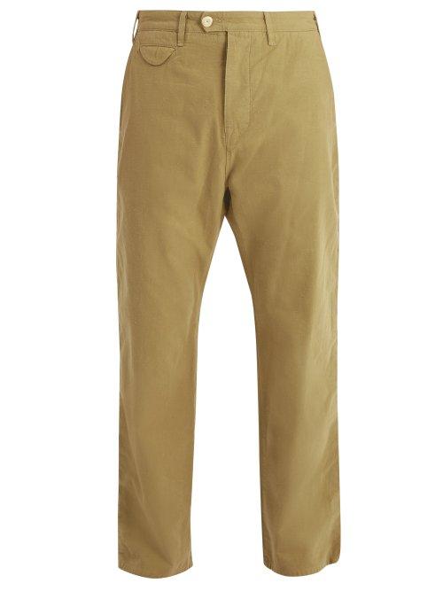 Matchesfashion.com The Lost Explorer - Honey Badger Cotton Chino Trousers - Mens - Tan