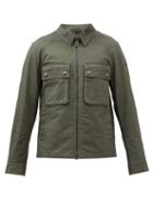Belstaff - Hedger Flap-pocket Waxed-cotton Jacket - Mens - Green