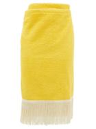 Matchesfashion.com Gabriel For Sach - Pareo Fringed Cotton-terry Sarong - Womens - Yellow Multi