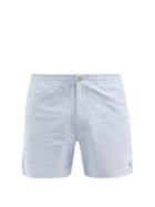 Matchesfashion.com Polo Ralph Lauren - Logo-embroidered Cotton-oxford Shorts - Mens - Blue