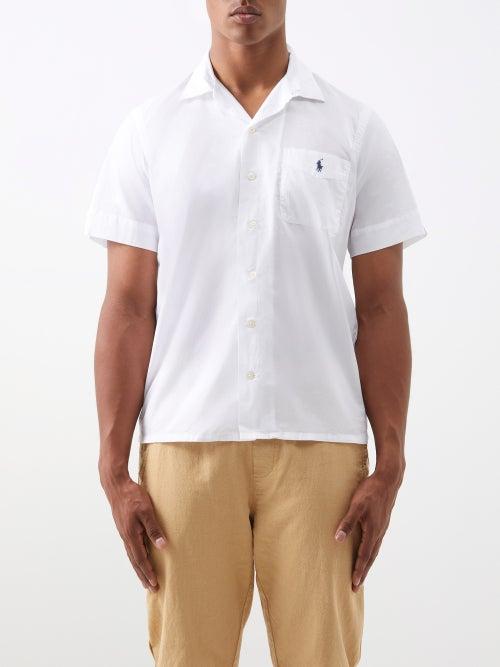 Polo Ralph Lauren - Logo-embroidered Cotton-poplin Shirt - Mens - White