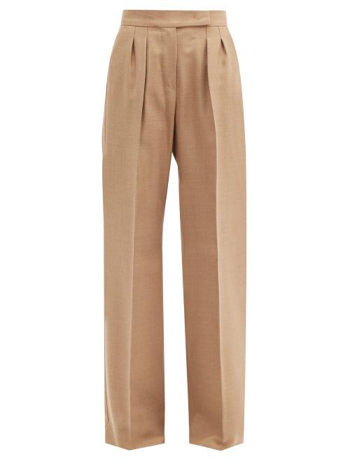 Matchesfashion.com Max Mara - Galea Trousers - Womens - Camel