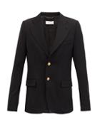 Matchesfashion.com Wales Bonner - Blues Single-breasted Wool Suit Jacket - Mens - Black