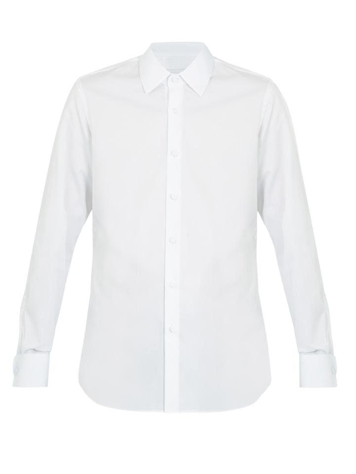Prada Double-cuff Cotton Dinner Shirt