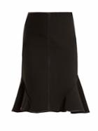 Givenchy Ruffle-trimmed Stretch-crepe Skirt