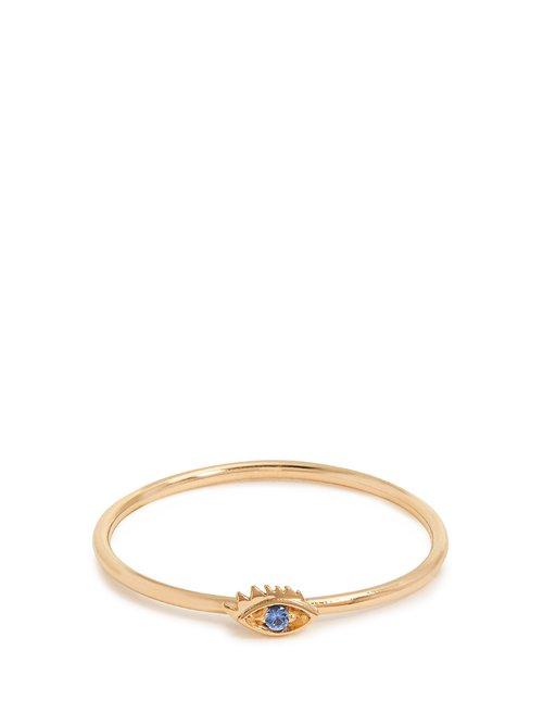 Matchesfashion.com Delfina Delettrez - Sapphire & Yellow Gold Ring - Womens - Blue
