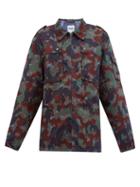 Matchesfashion.com Myar - Camouflage Print Cotton Blend Shirt Jacket - Womens - Camouflage