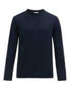 Matchesfashion.com Paul Smith - Logo Embroidered Merino Wool Sweater - Mens - Navy