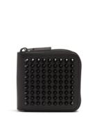 Christian Louboutin Panettone Spike-embellished Square Leather Wallet