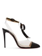 Matchesfashion.com Christian Louboutin - Alta Firma Leather And Perspex Pumps - Womens - Black