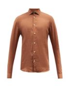 Frescobol Carioca - Antonio Linen Shirt - Mens - Light Brown