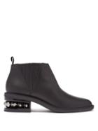 Matchesfashion.com Nicholas Kirkwood - Suzi Crystal Heeled Leather Chelsea Boots - Womens - Black