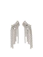 Matchesfashion.com Isabel Marant - Crystal Fringed Earrings - Womens - Crystal