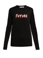 Matchesfashion.com Bella Freud - Future Instarsia Knit Wool Sweater - Womens - Black Multi