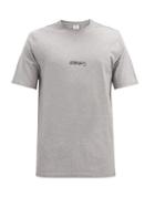 Matchesfashion.com Vetements - Logo-print Cotton-jersey T-shirt - Mens - Grey
