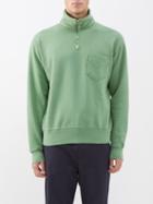 Lady White Co. - Patch-pocket Cotton-jersey Sweater - Mens - Green
