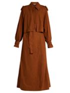Stella Mccartney Alter Faux-suede Trench Coat