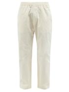 Barena Venezia - Pavion Elasticated-waist Cotton-blend Trousers - Mens - Cream