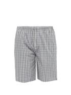 Matchesfashion.com Zimmerli - Checked Cotton Pyjama Shorts - Mens - Navy