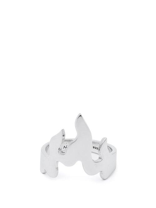 Matchesfashion.com Alan Crocetti - Flame Sterling Silver Ring - Mens - Silver