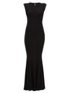 Matchesfashion.com Norma Kamali - Fishtail Jersey Gown - Womens - Black
